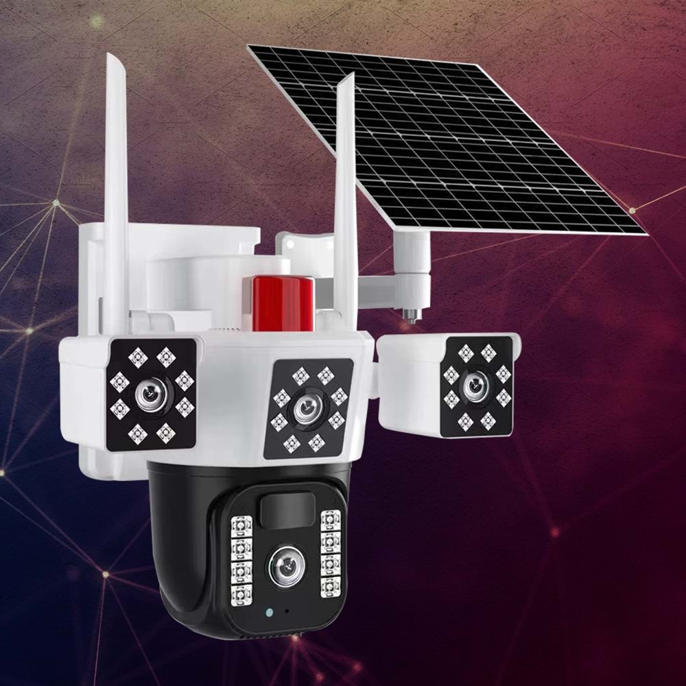 O-KAM-3030 4G Camera 6MP Dual Lens Alert PTZ (KOLİ 10 ADET)