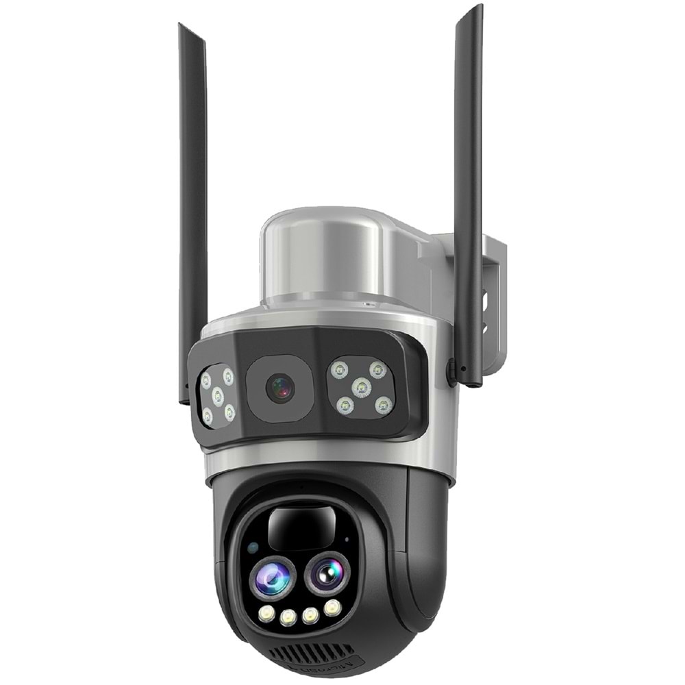 O-KAM-4035 WİFİ SOLAR 2 LENS 10XOPTİK ZOOM 10W PANEL(KOLİ10)