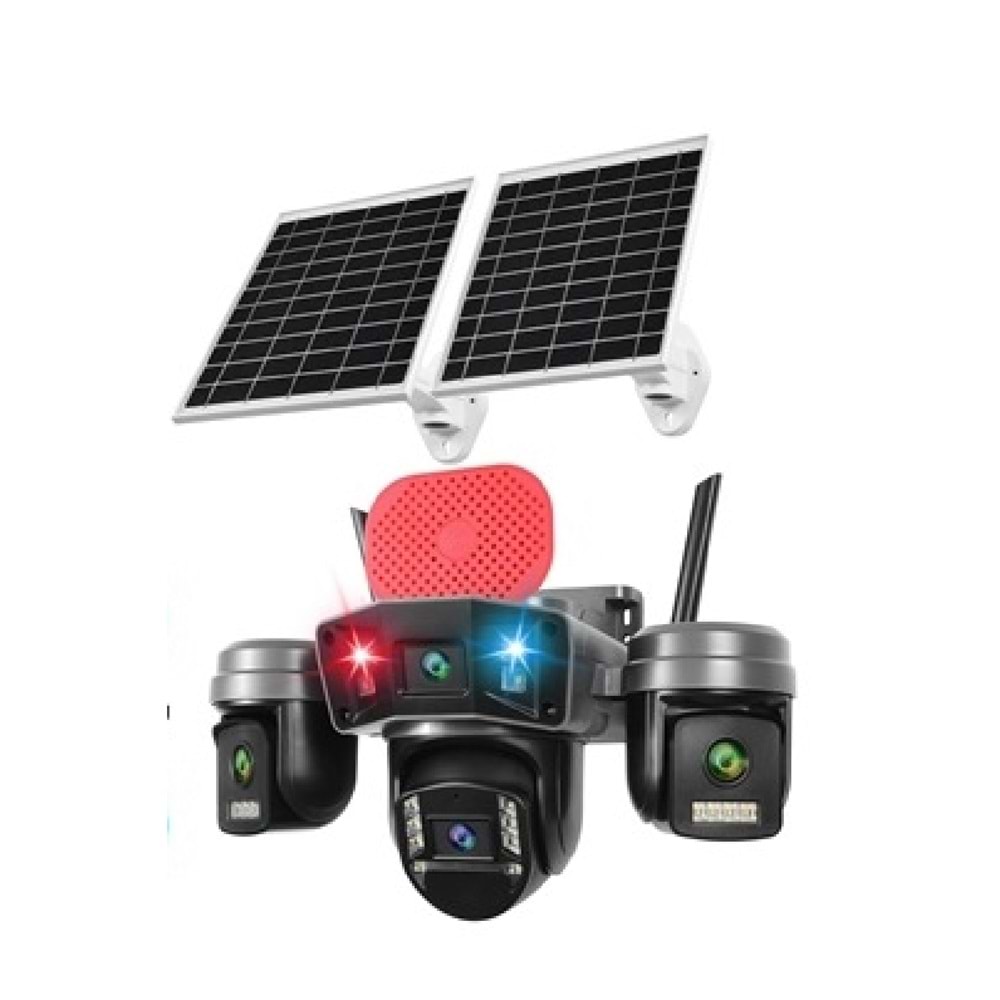 OK-336PREMiUM4G 4 LENS AOV SOLAR SİRENLİ ÇAKARLI ÇİFT PANEL(KOLİ12)