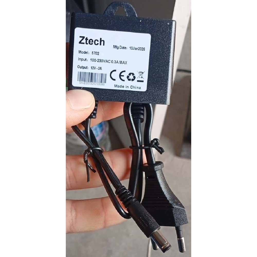 ZTECH-5702 ADAPTÖR OUTDOOR 2 Amper