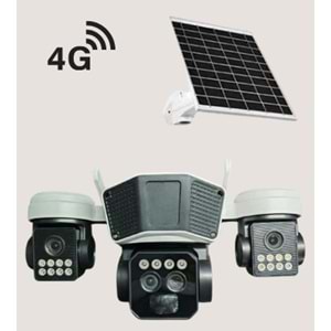 O-KAM 9095 3 LENS OPTİK ZOOM 4G SOLAR KAMERA