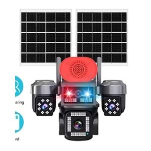 OK-337PREMiUM4G 4 LENS AOV SOLAR ÇİFT PANEL ÇAKARLI SİRENLİ(KOLİ12)