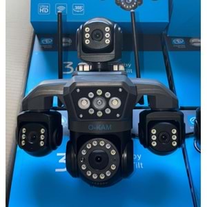 O-KAM OK-251PREMİUMW 4 LENS WİFİ PTZ KAMERA 20 li