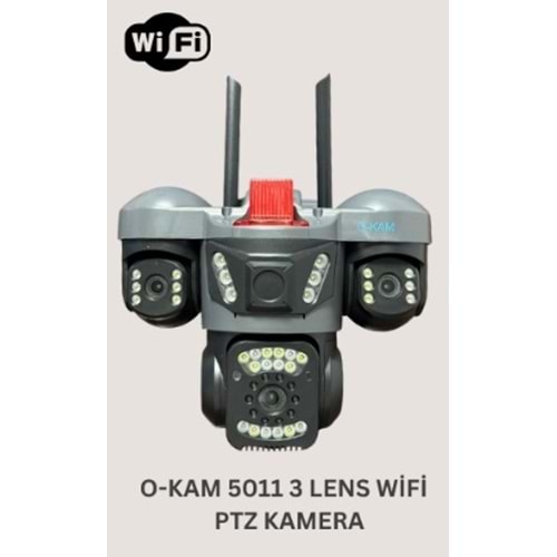 O-KAM 5011 3 LENS WİFİ PTZ KAMERA (koli 10 )