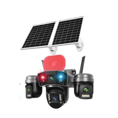 OK-336PREMiUM4G 4 LENS AOV SOLAR SİRENLİ ÇAKARLI ÇİFT PANEL(KOLİ12)